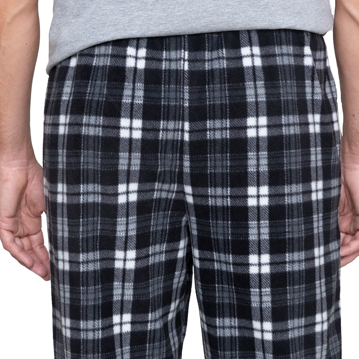 Copper & Oak 남성 플리스 라운지 바지 - 블랙, L