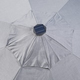 선빌라 LED 정원용 우산, 지름 2.9m, 그레이