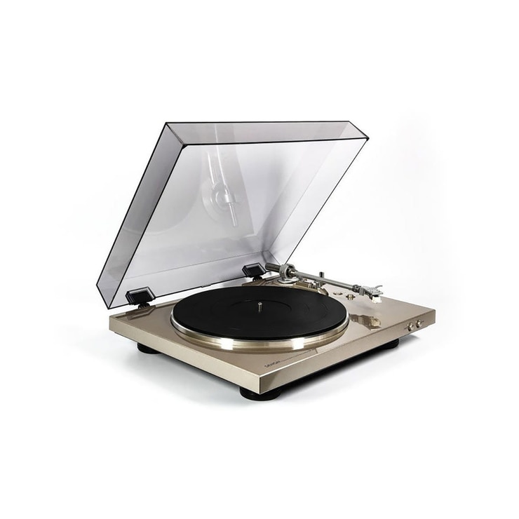 데논 DP-300F 턴테이블 - 프리미엄 실버