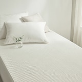 루마인 홈 순면 방수 매트리스 커버 - 싱글, 아이보리