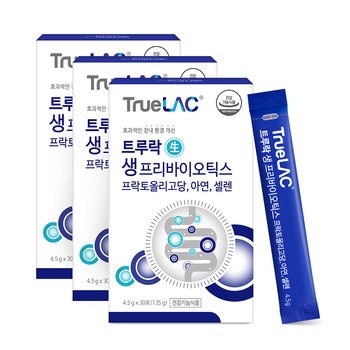 휴럼 트루락 생 프리바이오틱스 4.5g x 30포 x 3