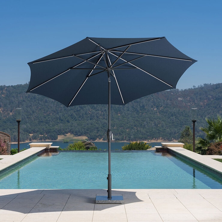 Sunvilla LED Market Umbrella 2.9m, Blue 1713505