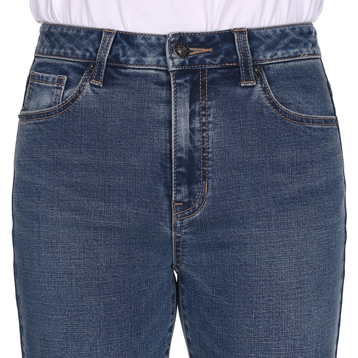Guess Women's Wide Jeans - Medium Blue