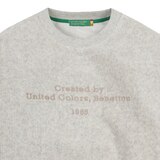 베네통 키즈 긴소매 벨루아 크루 - 오트밀, 150