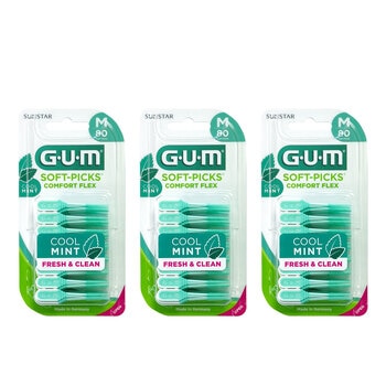 G.U.M 일회용 치간칫솔 컴포트 플렉스 80개 x 3팩