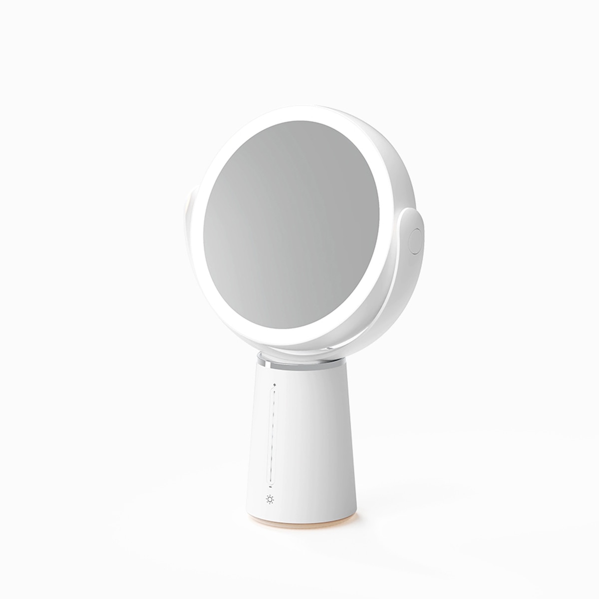 무아스 360도 회전 듀얼 무선 LED 거울 MLMMR9