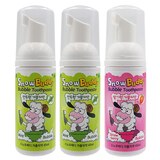 스노우버디 거품치약 45ml x 3 - 민트향 2개 + 딸기향 1개