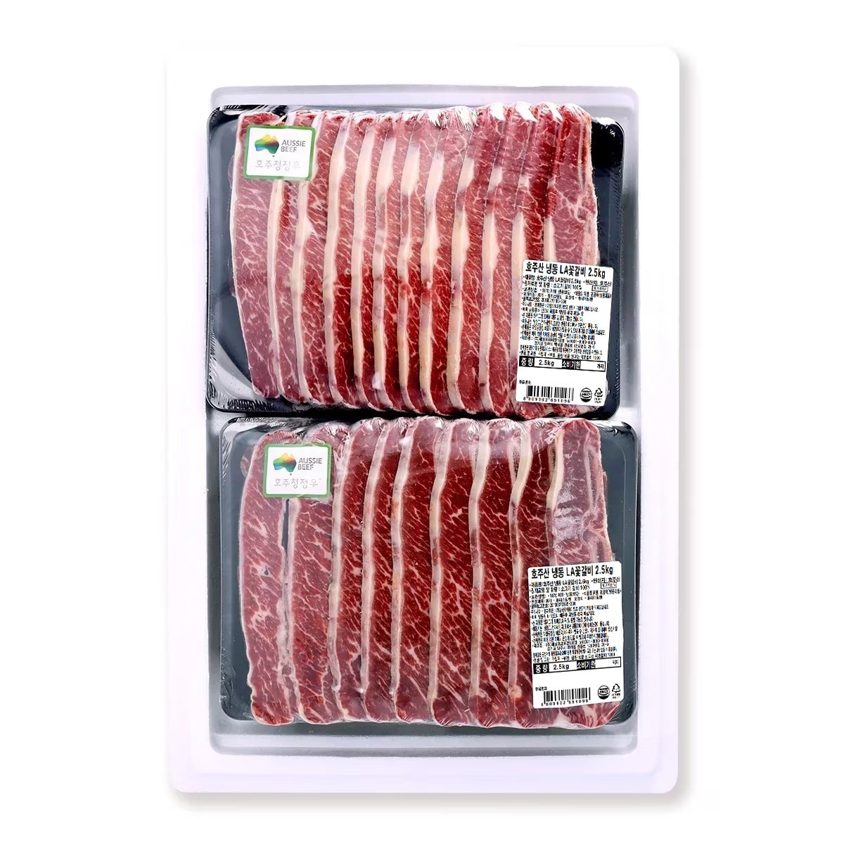 호주산 냉동 LA꽃갈비 2.5kg x 2팩