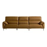 다우닝 데이지 전체 천연가죽 소파 4인