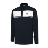 휠라 골프 남성 긴팔 폴로티 - 다크네이비
