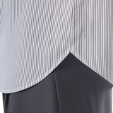 비지트 인 뉴욕 여성 스트라이프 셔츠 - 블랙 스트라이프, M