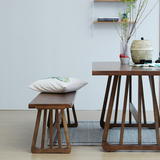 리비니아 몬타 아슬란 원목식탁세트 - 의자+벤치