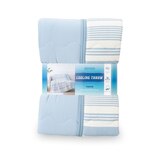 Berkshire 양면 쿨링 담요 152x178cm - 스트라이프블루