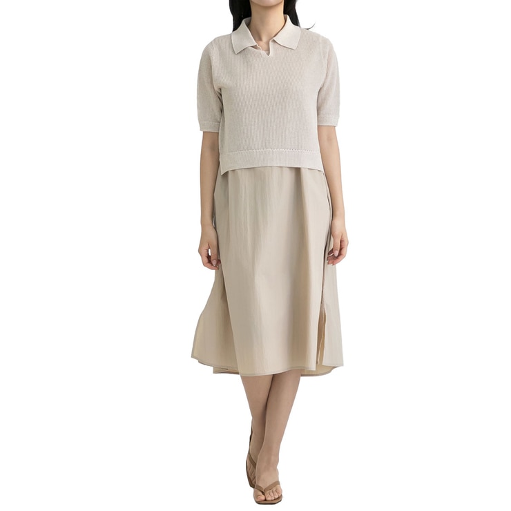 보니스팍스 여성 레이어드 니트&원피스 세트