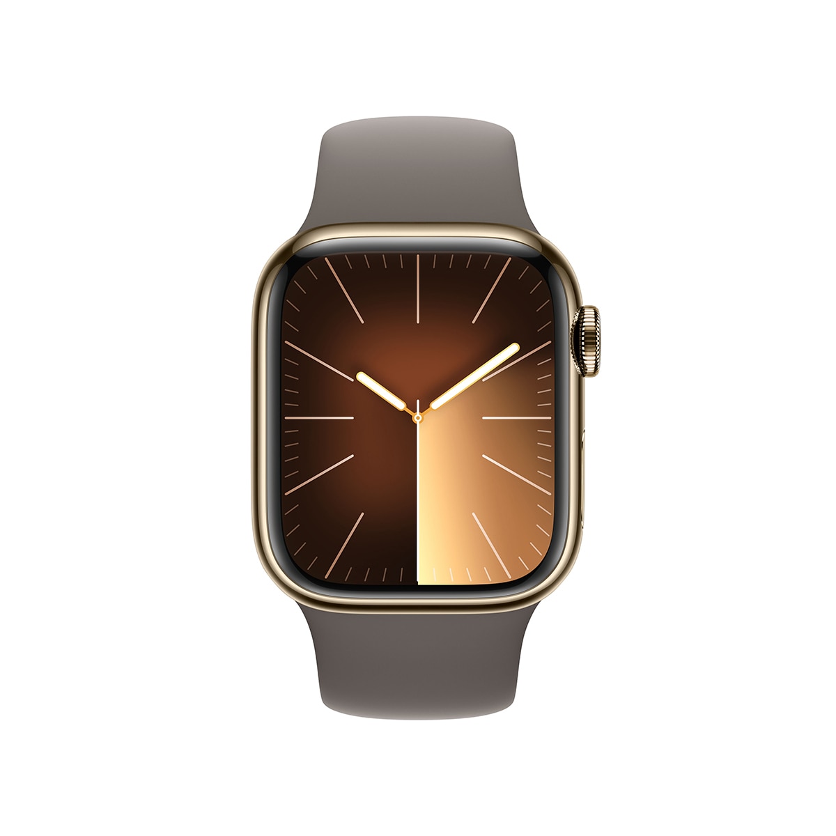 Apple Watch S9 41mm GPS+Cell GLD/CLY 스포츠 밴드 - S/M