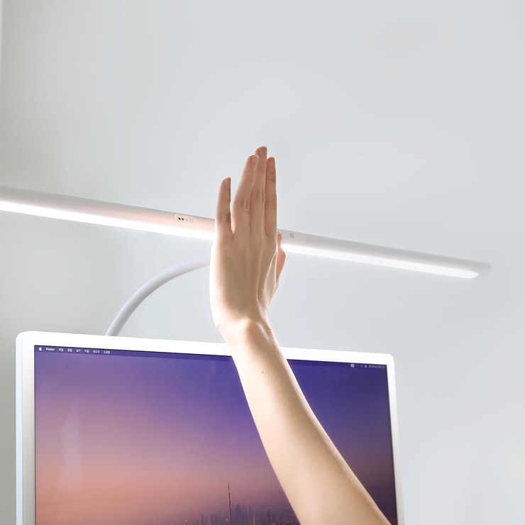 무아스 와이드 LED모션감지 스탠드(+베이스&클램프)