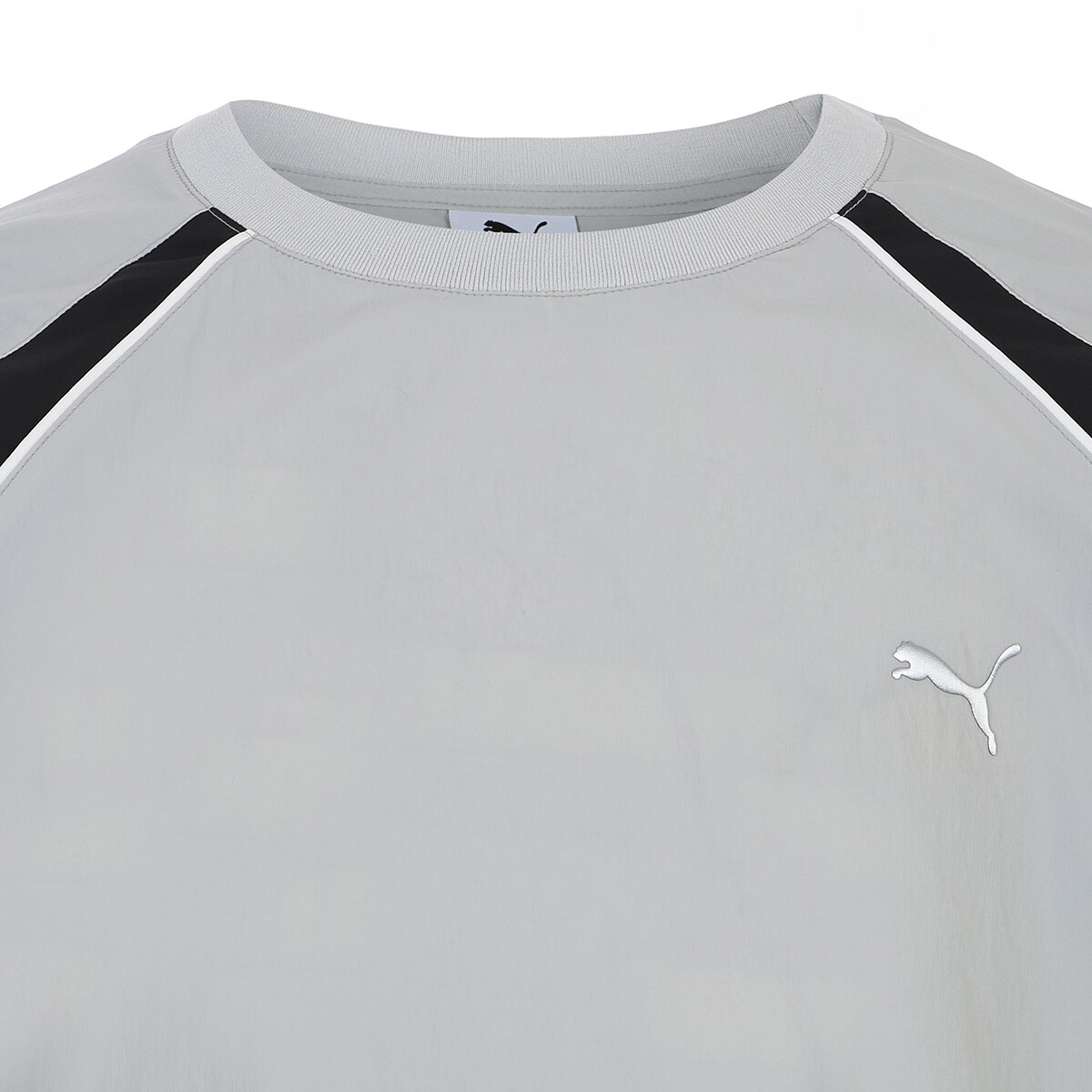 푸마 남성 긴소매 액티브 우븐 크루 - 그레이, M