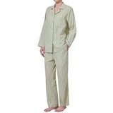게스 여성 코튼 파자마 세트 - 리프 스트라이프