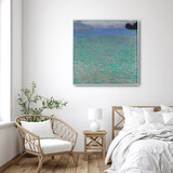 지클레 그림 액자 76x76cm - 클림트, 아테제 호수