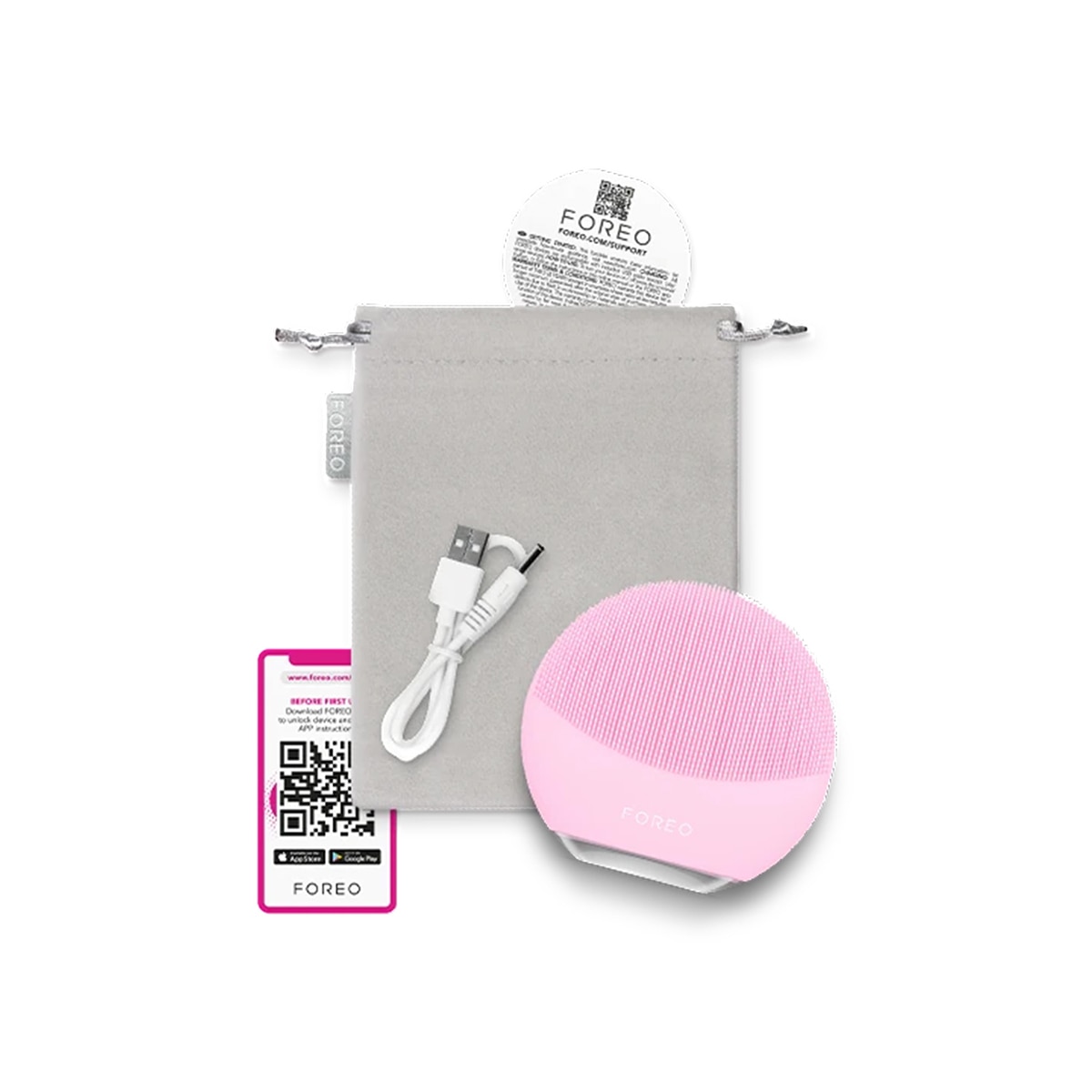 포레오 루나3 미니 진동 클렌저 - 핑크