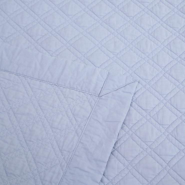 April At Home 뽀모 목화 워싱 패드 - 싱글, 블루