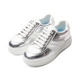 엘리자베스스튜어트 레더 라인 스니커즈 - 실버, 245mm