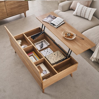 핀란디아 마로네 리프트업 소파 테이블 (1200)