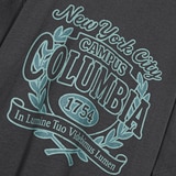 컬럼비아 유니버시티 성인 반소매 티셔츠 - 차콜