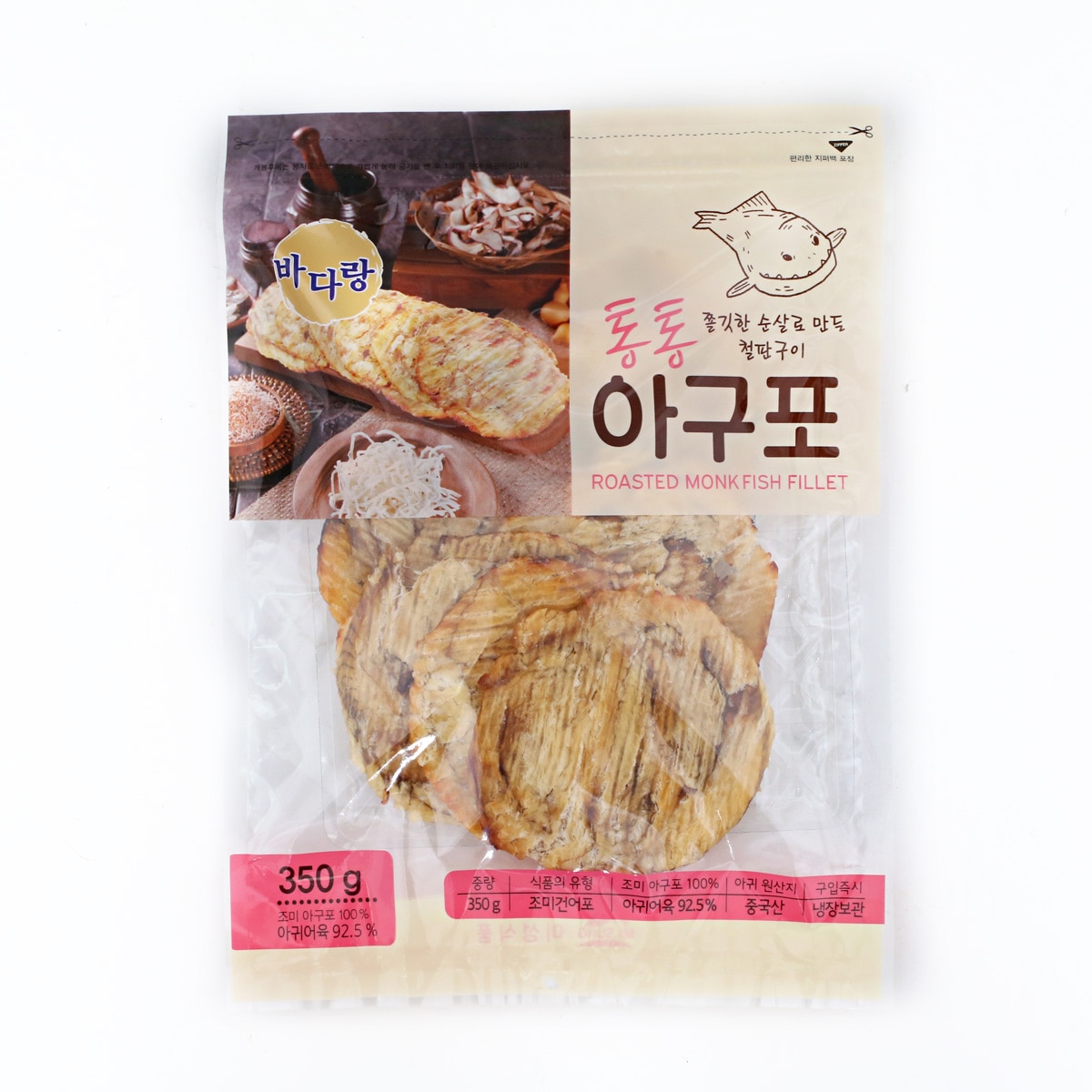 미성식품 바다랑철판구이 아구포 350g x 4