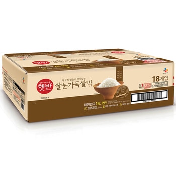 CJ햇반 쌀눈가득 쌀밥 210g x 18
