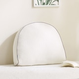 루마인 홈 피그먼트 순면 반달 쿠션 - 아이보리