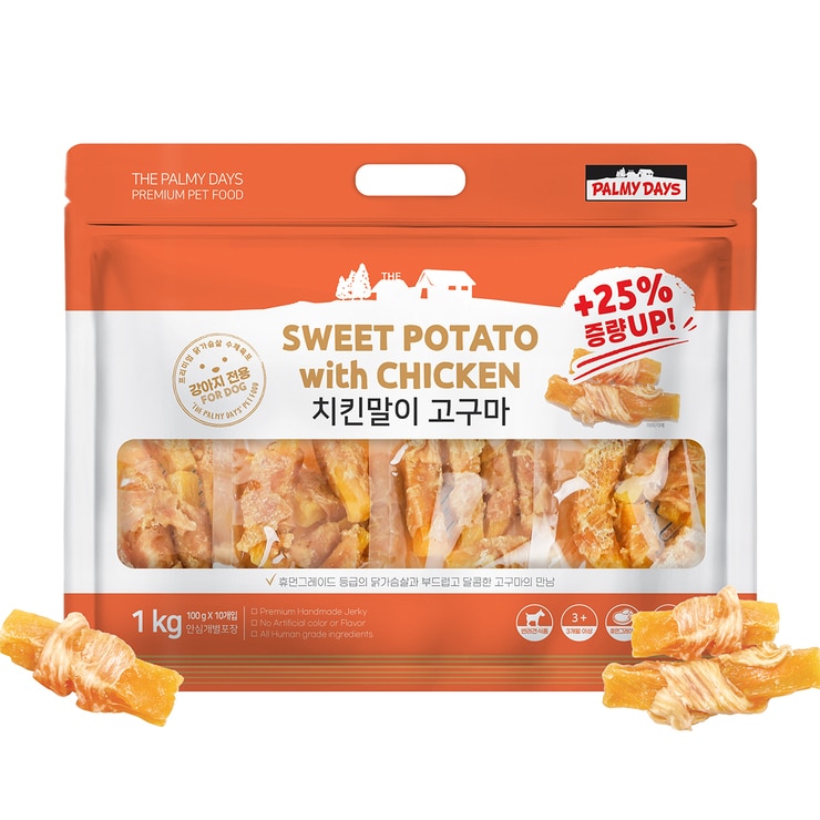 Palmy Days Sweet Potato with Chicken Dog Treat 1kg 745471