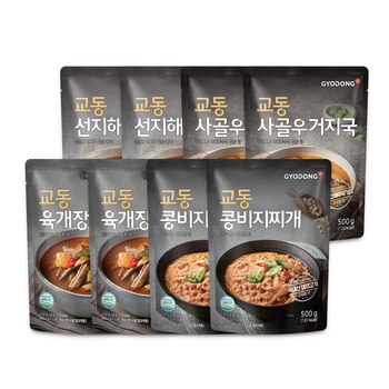 교동 국물요리 4종 골라담기 500g x 8