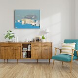 지클레 그림 액자 (80 x 60cm 또는 60 x 80cm) - 니콜라스 드 스탈, 청색 구성