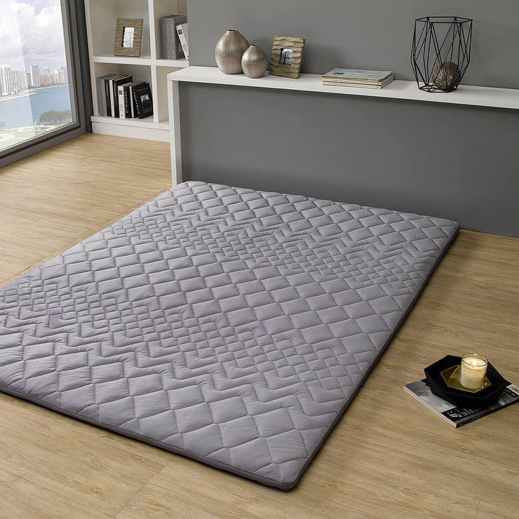 럭스나인 천연라텍스 패드 (5cm) - 슈퍼싱글, 그레이