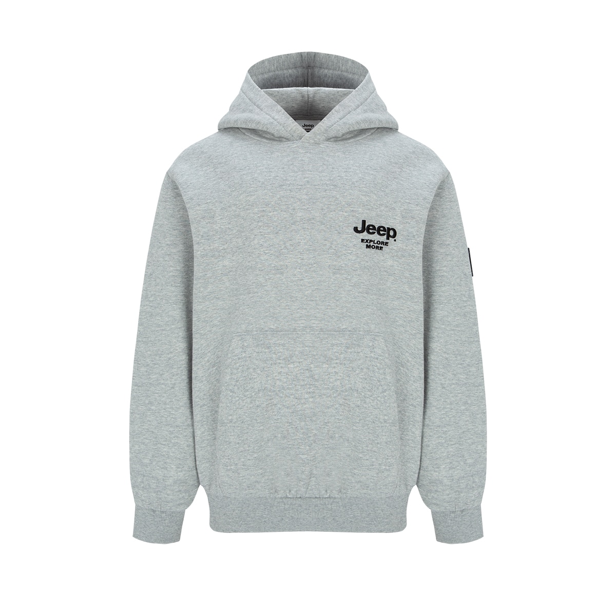 Jeep 키즈 플리스 그래픽 후드 - 멜란지그레이, 155 Jeep 키즈 플리스 그래픽 후드 - 멜란지그레이, 155