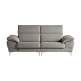 다우닝 마티에 헤드레스트 전체천연가죽 소파 3인