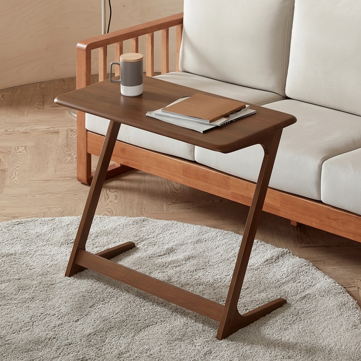 핀란디아 베네 이동식 테이블 - 월넛