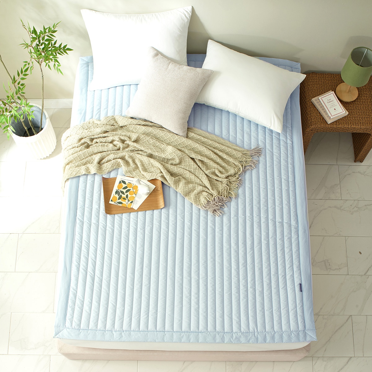April At Home 60수 고밀도 순면 밴드 패드 - 킹 April At Home 60수 고밀도 순면 밴드 패드 - 킹