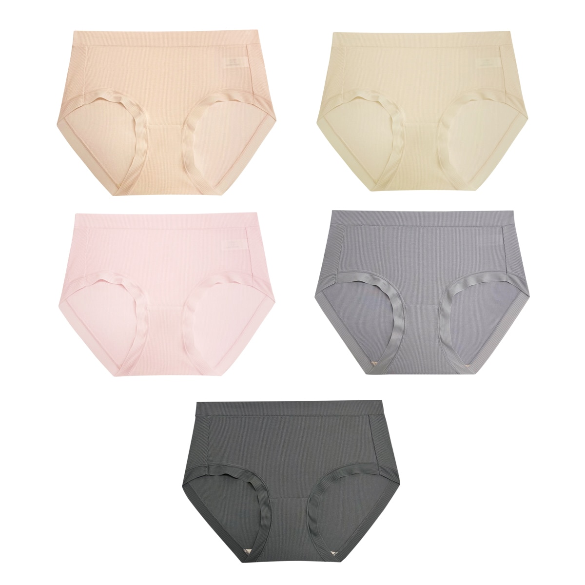 바디블루 여성 팬티 세트 5P - 골지, 100