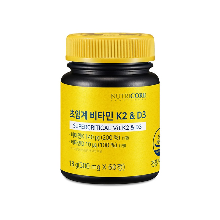 뉴트리코어 초임계 비타민 K2 & D3 60정 뉴트리코어 초임계 비타민 K2 & D3 60정