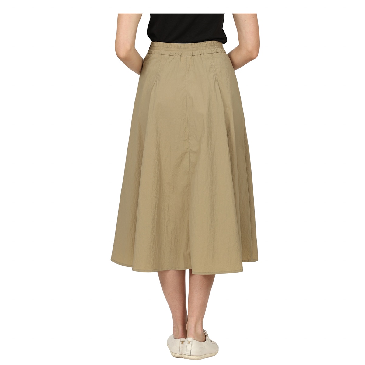 레니본 여성 플레어 스커트 - 베이지, S