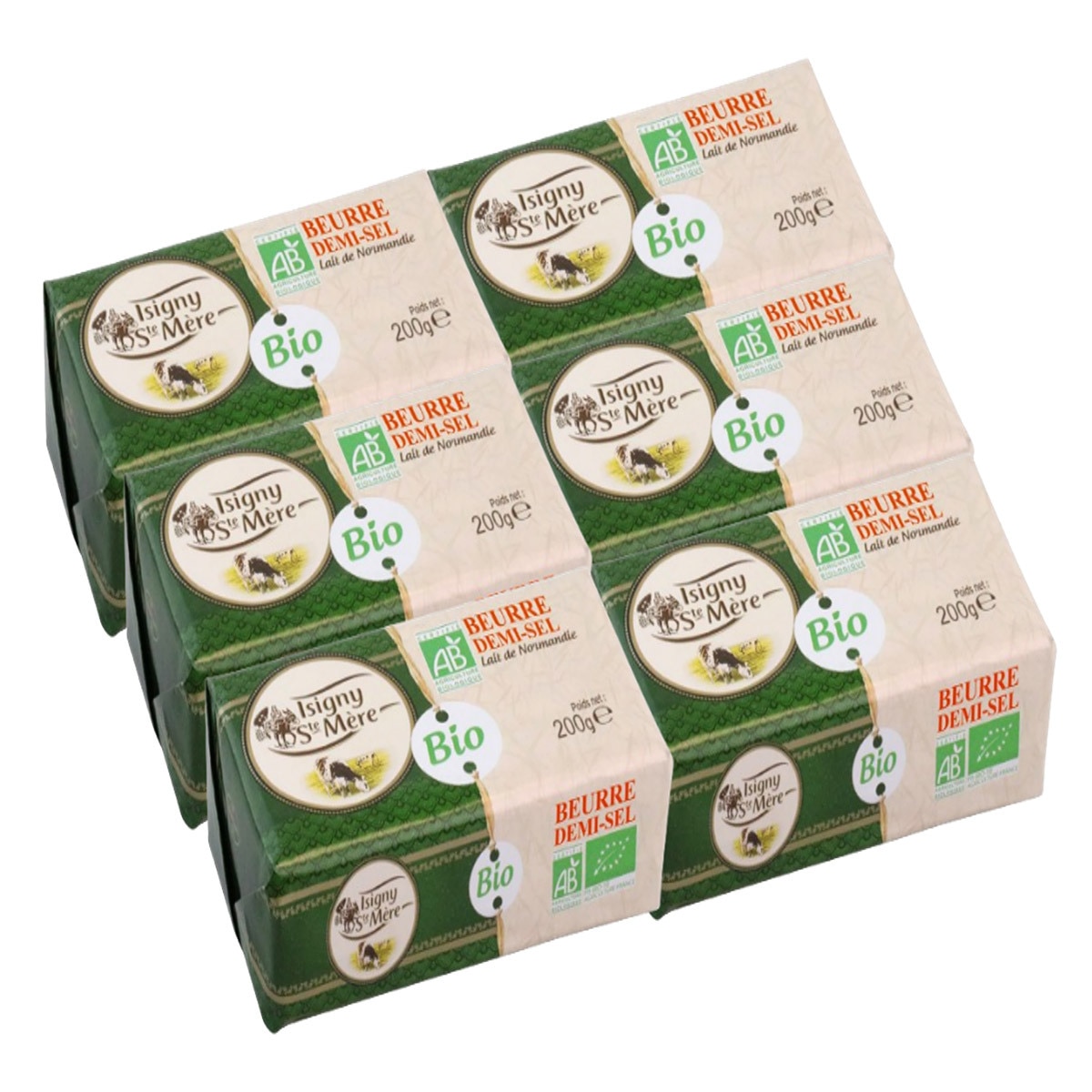 ISIGNY 유기농 가염버터200g x 6