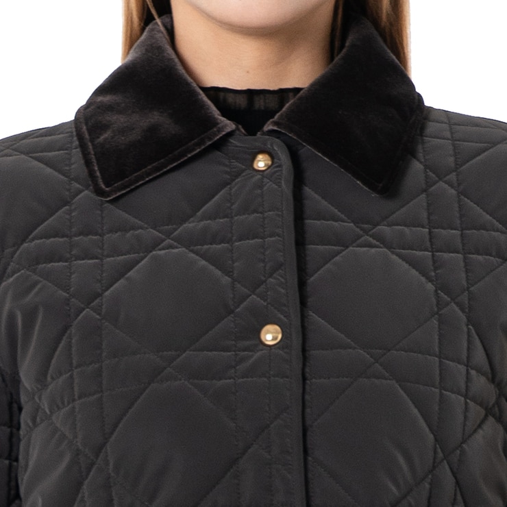 SOUP 여성 퀼트 패딩 재킷 - 브라운, S