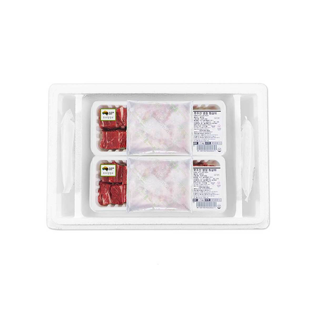 호주산 냉장 찜갈비 1.7kg x 2팩 x 3세트 호주산 냉장 찜갈비 1.7kg x 2팩 x 3세트