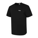 휠라 남성 기능성 반소매 티셔츠 - 블랙