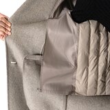 비지트 인 뉴욕 여성 캐시미어혼방 구스안감 코트