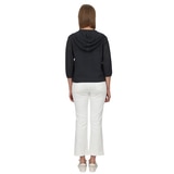 안지크 여성 니트 후드 재킷 - 다크 그레이