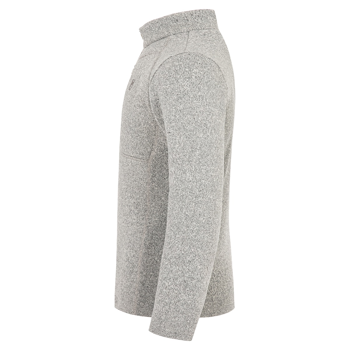 밀레 남성 1/4 집업 스웨터 - 멜란지그레이