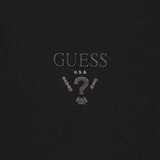 게스 남성 긴소매 프렌치테리 크루넥 - 블랙